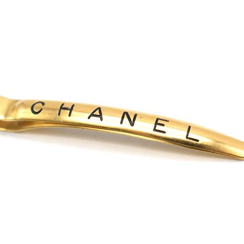 chanel gold barrette|Chanel Hair Accessories .